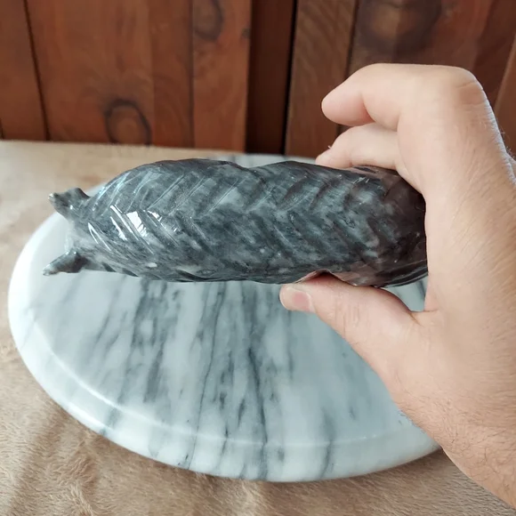 Marble Bear Figure
